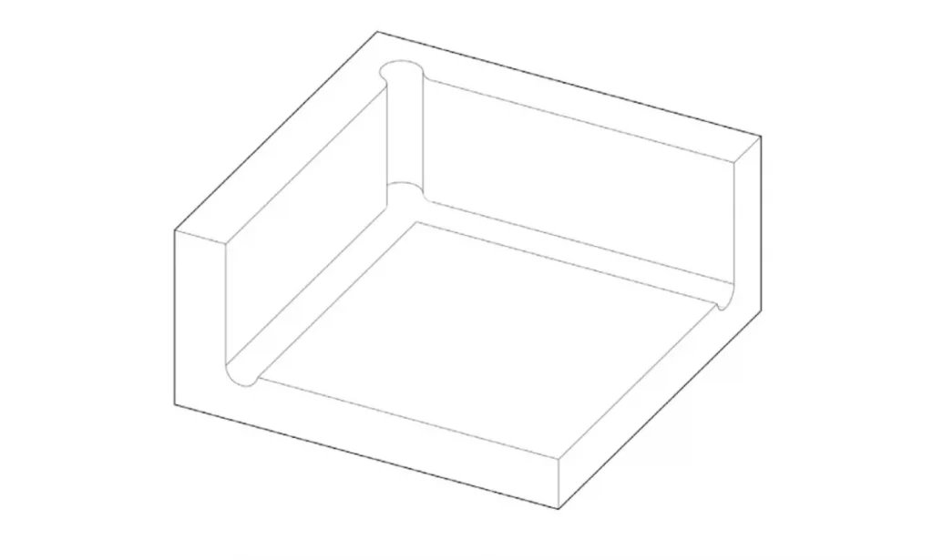 ChatGPT đã nói:Một thiết kế điển hình của bộ định vị góc được in 3D có các cạnh được bo tròn, hốc thoát phoi mượt mà và không có đường ghép nối, tất cả đều đạt được mà không làm tăng chi phí của chi tiết.
