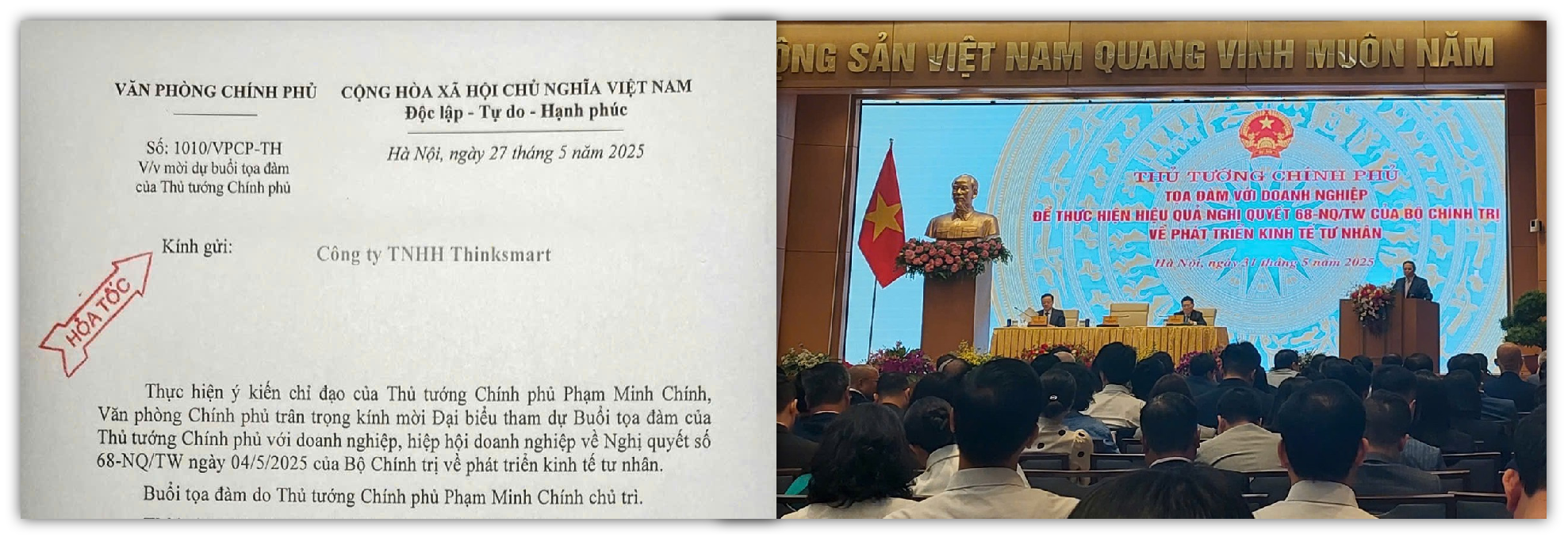 ThinkSmart Group tham dự buổi tọa đàm với Thủ tướng Phạm Minh Chính